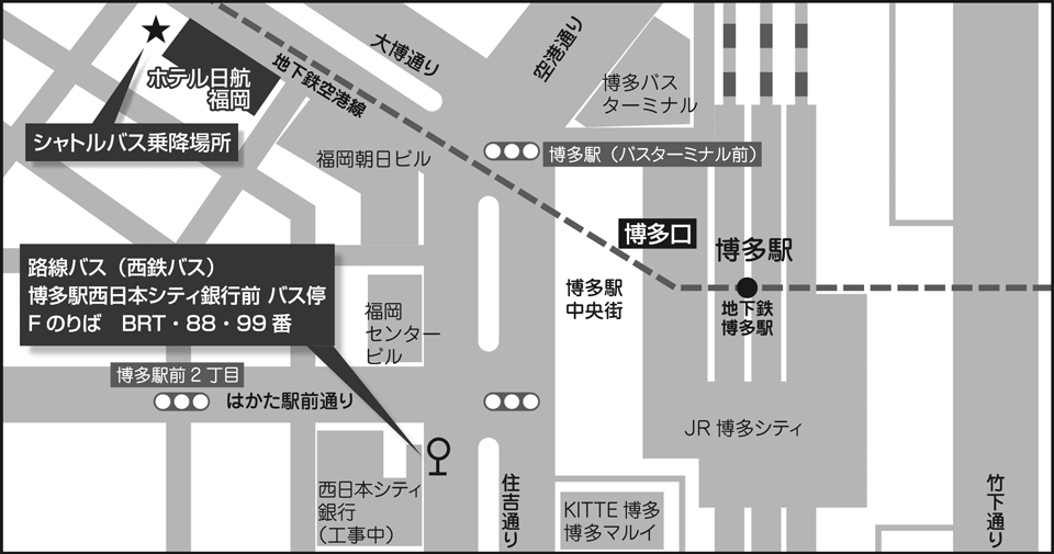 博多駅周辺MAP